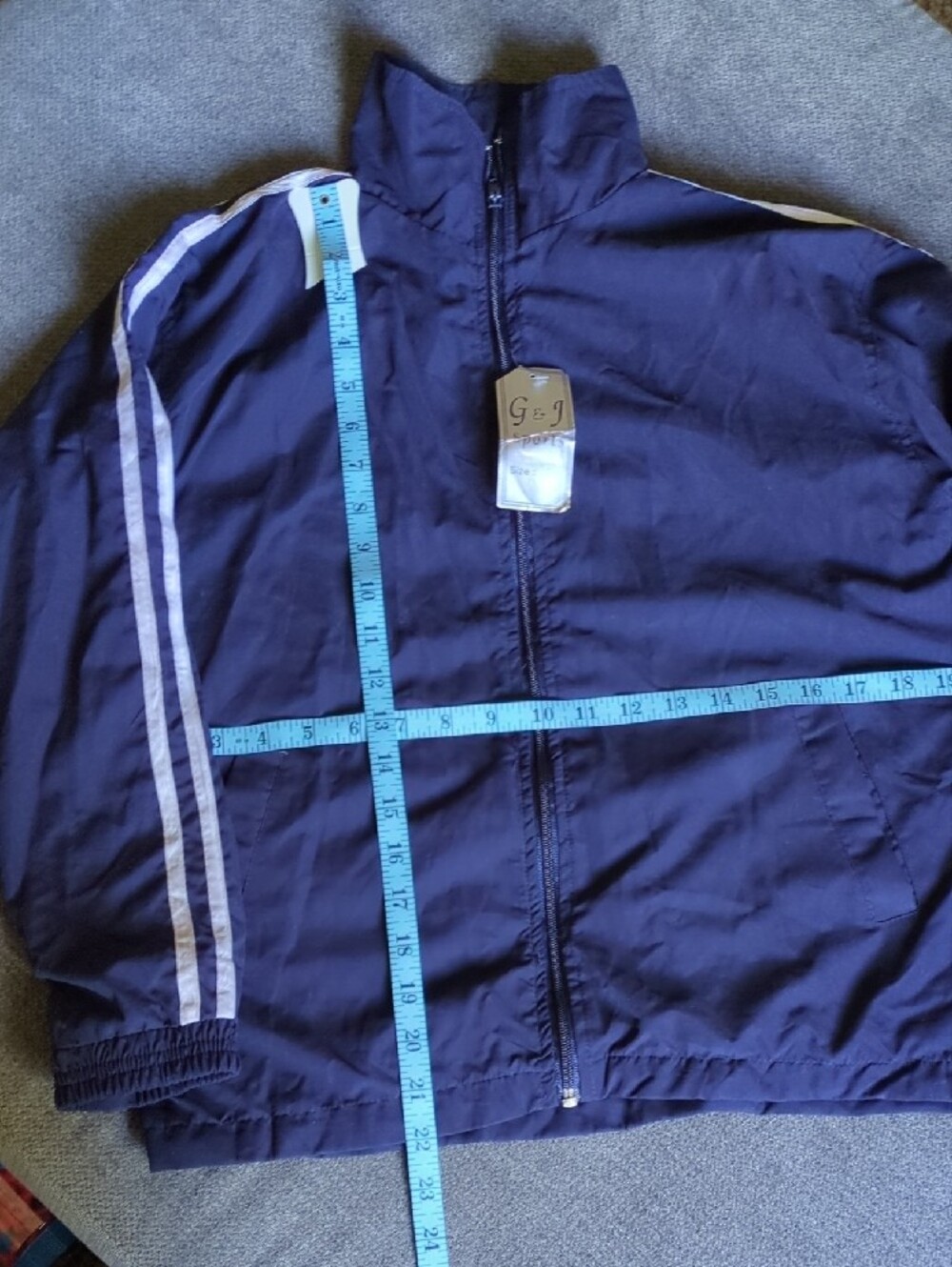 G&J Sports Navy Zip-Up Jacket - Picture 8 of 8